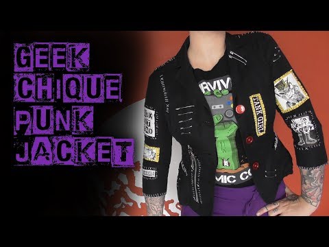DIY: geek chique punk jacket