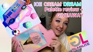 GLAMLITE ICE CREAM DREAM PALETTE + GIVEAWAY