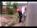 Garden strimmer determination air guitar funny belly laughs must watch