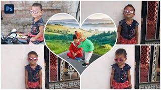 How to make Heart Shape Collage in Photoshop | How to create Collage in Photoshop Collage