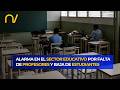 Sector educativo reporta baja disponibilidad de profesores y disminución de estudiantes de educación