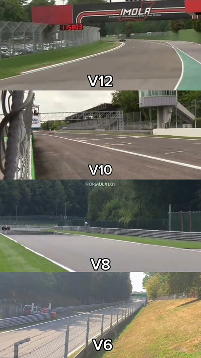F1 V12, V10, V8, V6 pass by