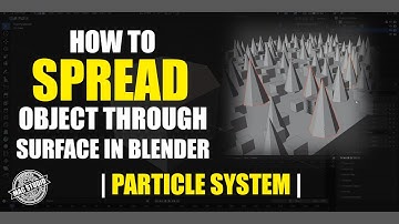 HOW TO SPREAD OBJECT THROUGH SURFACE IN BLENDER | PARTICLE SYSTEM | QUICK TUTORIAL