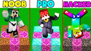 MINI GAME : CUỘC THI TRÊN SÀN NHẢY MINECRAFT ** THỬ THÁCH NOOB CHIẾN THẮNG NOOB TEAM SIÊU KHÓ