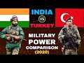 INDIA VS TURKEY MILITARY POWER COMPARISON (2020)