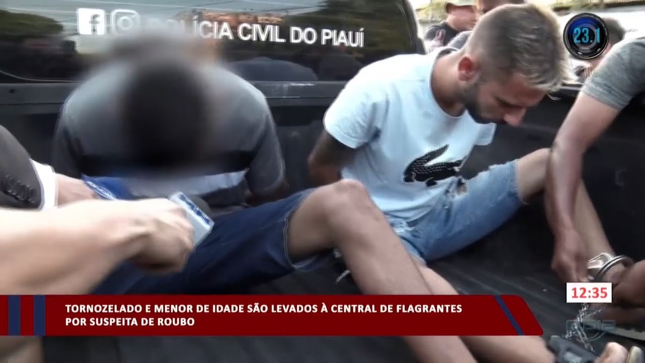 Menor de idade e homem com tornozeleira são autuados por suspeita de roubo 19 10 2023