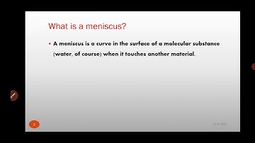 Unit No-1 Lecture No-5 shape of Meniscus