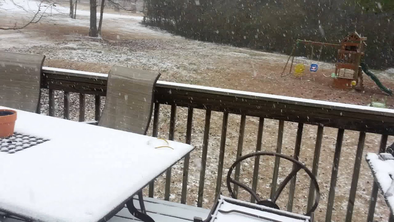 Snowing in Birmingham Alabama YouTube