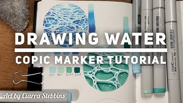 How to Draw Water // Copic Marker tutorial // Sketchbook Session