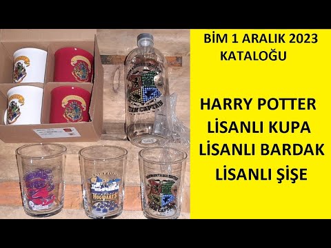 BİM 1 ARALIK 2023 KATALOĞU | HARRY POTTER LİSANLI KUPA BARDAK ŞİŞE | BİM AKTÜEL KATALOĞU