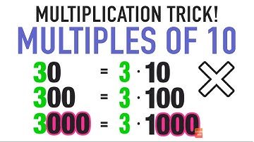 Multiplication Trick: Multiples of 10 and Place Value Patterns!