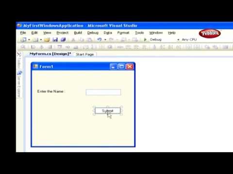 Learn C Sharp C# Net Framework | Creating a Simple Application in Visual Studio NET