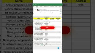 How to use Flash fill in excel 🔥#excel #excelcourse #exceltutorial #exceltutorial #learnexcel