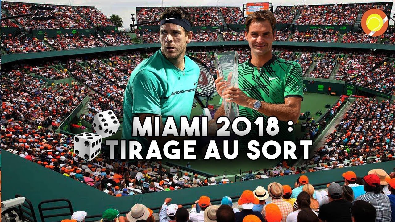 ATP Miami 2018 Le tableau avec Federer et Del Potro YouTube