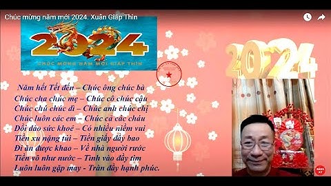 Chúc mừng năm mới 2024. Xuân Giáp Thìn