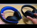New Sony PS4 Gold Wireless Headset Unboxing and Review/Comparison