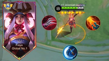 FREYA USING UNLI CRITICAL BUILD??! ( ENEMY REPORT ME ) FREYA BEST BUILD 2025 - MLBB