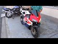 CBR1000RR SC57 エンジン セル 一発 始動～アイドリング 良好 TSR テクニカルスポーツレーシング センター アップ マフラー 音はこんな感じです。