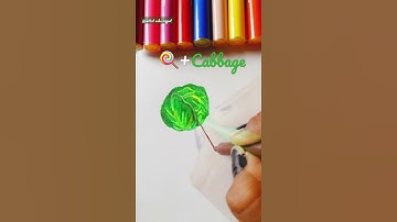 cabbage 🍭...trending mix satisfying art #shorts #satisfying #art #mix #trending