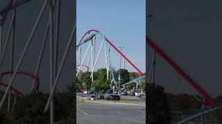 Speeding in the caros #carowinds #fury325 #bolligerandmabillard #hypercoaster #fyp