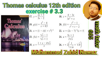 || Thomas Calculus 12th & 13th edition exercise # 3.3 Question # 17-28 || find derivative||