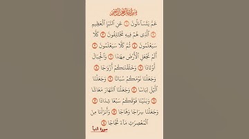 القرآن الكريم سورة النبأ صلاح بو خاطر #القرآن_الكريم #راحة_نفسية #اطمئن