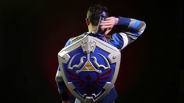 Legend of Zelda Hylian Shield Backpack & Master Sword