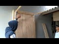 meja makan dinding lipat kayu solid