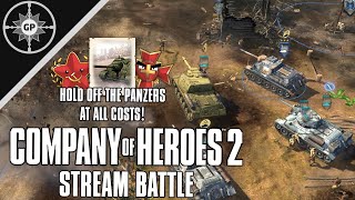 Su-85 Holds the Line! - Company of Heroes 2 Stream Battles