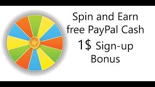 Spin to win daily 10$ 100$ singup bonus 1$ bonus screenshot 2