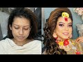 Exclusive Holud Bridal Makeup and Hairstyle | Nadia’s Makeover