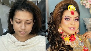 Exclusive Holud Bridal Makeup and Hairstyle | Nadia’s Makeover