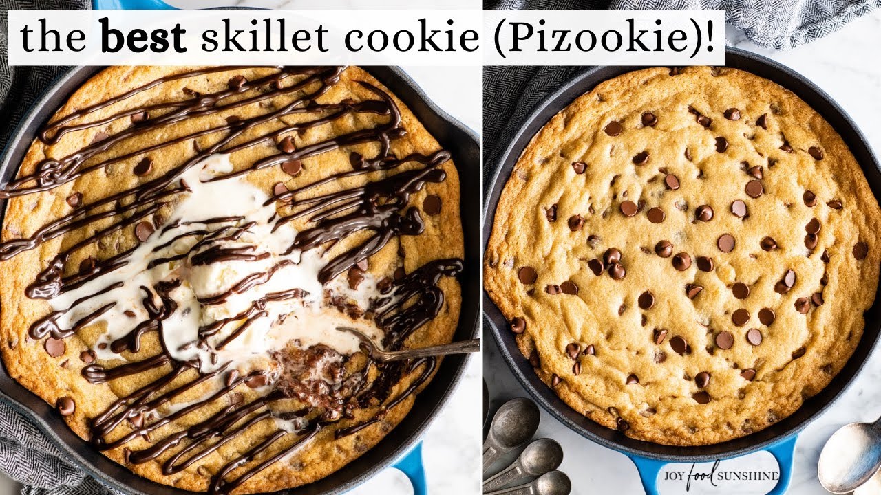 Chocolate Chip Skillet Cookie (Pizookie) - JoyFoodSunshine