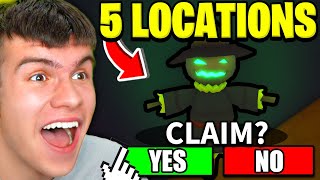 How To FIND ALL 5 SCARECROW LOCATIONS In Roblox Anime Champions Simulator Halloween Event