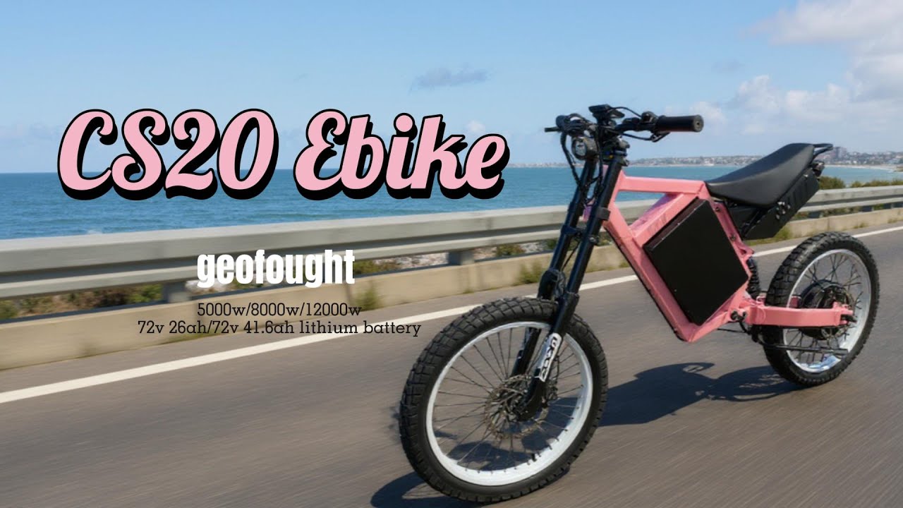 80-100kmh fast speed 5000w 8000w 12000w CS20 electric bike - YouTube