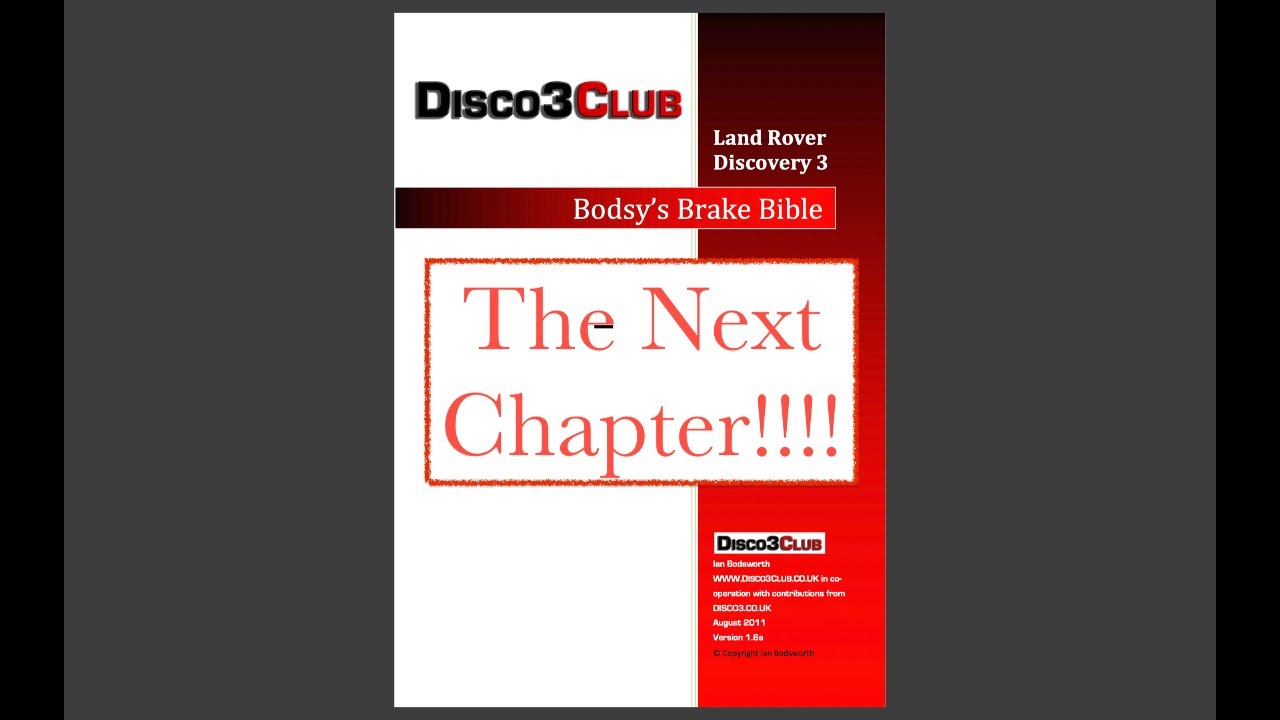 Bodsy's Brake Bible Help Needed YouTube