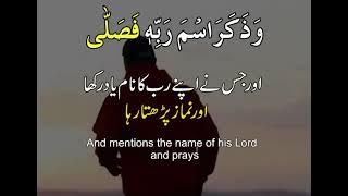 Qad Aflaha man Tazakka || Surah Al-Aala verse 14-19 || Abdul Rahman Al Mossad