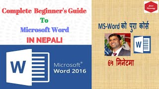 MS Word Complete Tutorial for Beginners In Nepali  - By Smart Technology Nepal