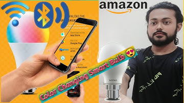 Wipro Garnet 9W Smart Bulb ⚡ | With Mobile Wifi Control | Unboxing | App Control Smart RGB Bulb 🤩