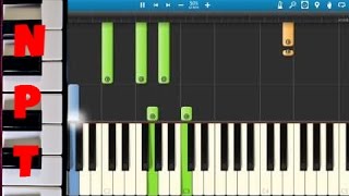 Video thumbnail of "Ella Henderson - Yours - Piano Tutorial - Synthesia - How To Play Yours"