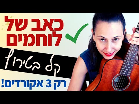Guitar For Beginners PAIN OF WARRIORS Idan Amedi Easy Song With Only 3 Chords 