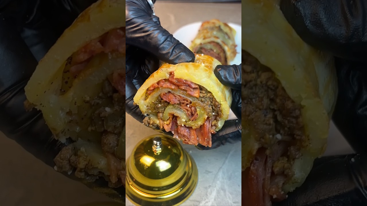 Crispy Potato Bacon Roll (15 Min Recipe)