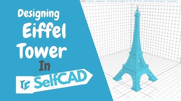 #3d  DESIGNED EIFFEL TOWER IN #selfcad