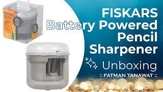Fiskars Battery Powered Pencil Sharpener | Back to School Supplies | Electric pencil sharpener
