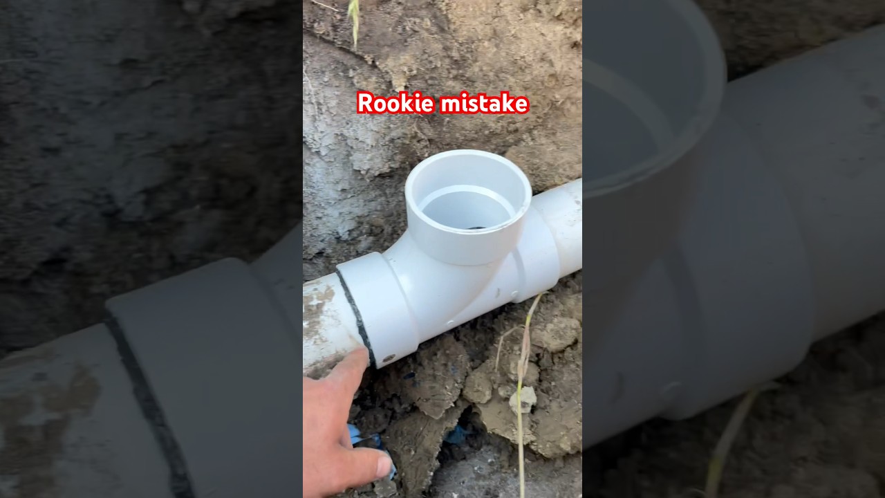 Rookie plumber fails 