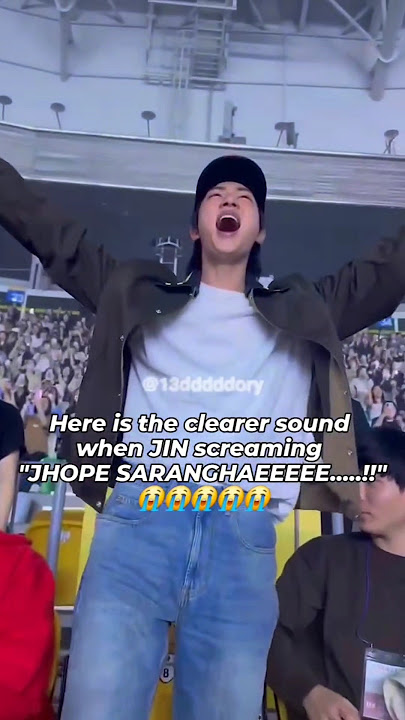 Jin at hobi's concert💜🥹✨🎀 #hopeonthestagetour #btsjhope #bts #btsjin #btsreels #jhopeconcert #jhop