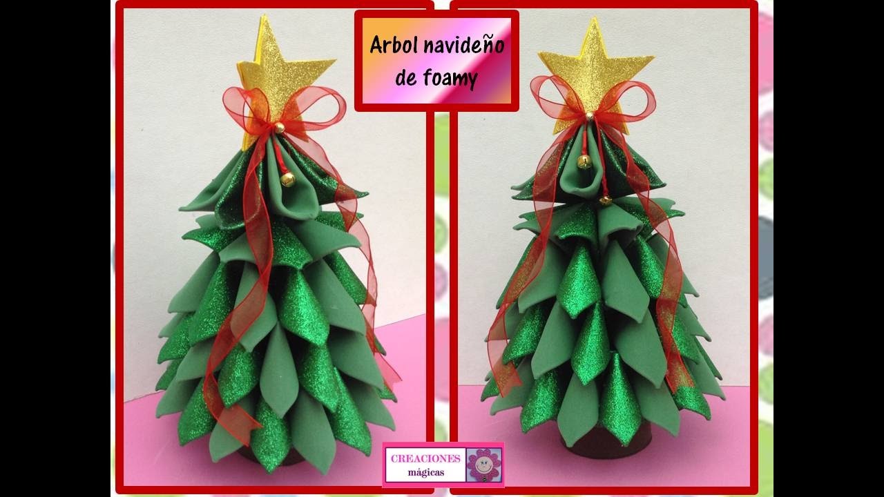 Details 48 árboles de navidad con goma eva