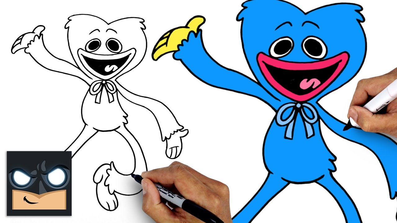 How to Draw Huggy Wuggy - Really Easy Drawing Tutorial
