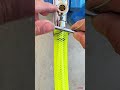 How to install a yellow hose with wire to make it stronger #shorts