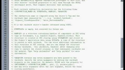 Graphical User Interfaces in Matlab   Part I
